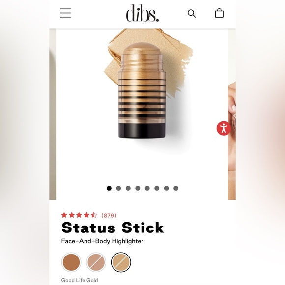 Dibs Beauty Makeup Dibs Beauty Status Stick Faceandbody Highlighter